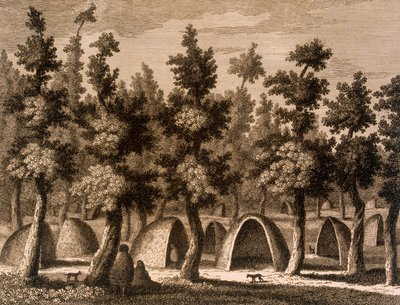 View of a Village in the Bay of Good Success, Tierra del Fuego, 1777 by Alexander Buchan